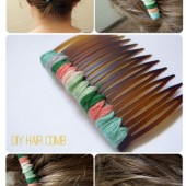 DIY Hair Combb Thread Colorful Bridal