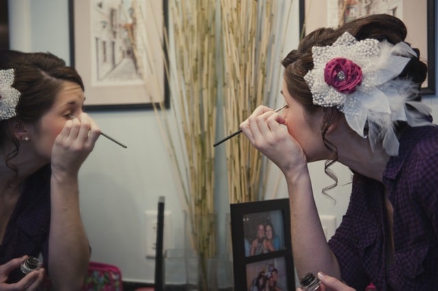DIY wedding hair piece