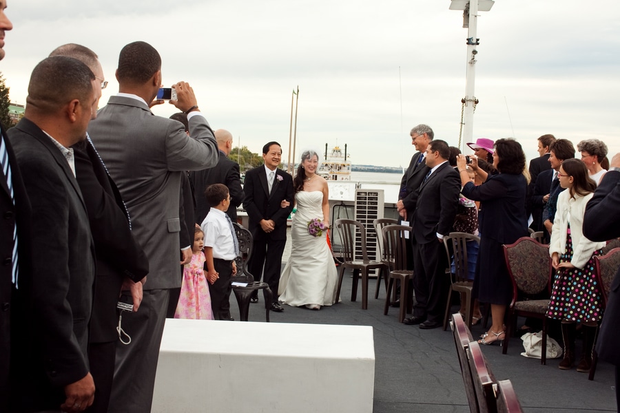 Melinda & Brian's Offbeat Dinner Boat Wedding in Washington, DC