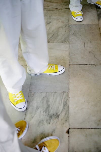Chevy Chase Offbeat Maryland Wedding Blue Yellow (18)