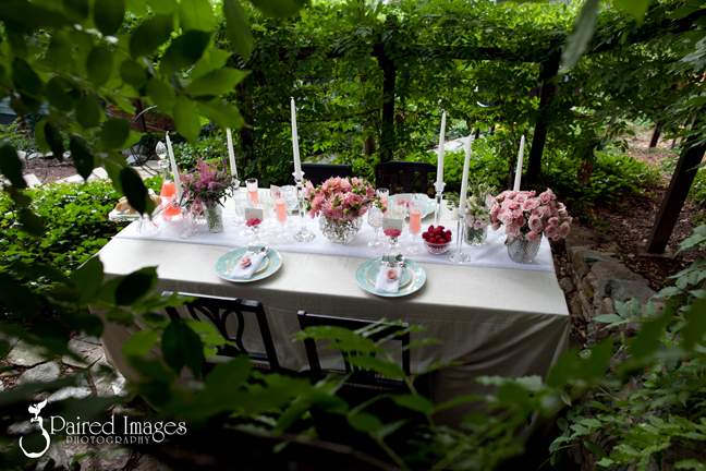 Romantic Pink Teal Summer Garden Bridal Shower Design Vendors