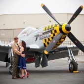 vintage military airplane pilot retro engagement pictures (7)