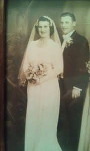 real vintage 1940s wedding dress