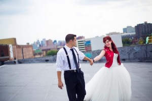 baltimore md graffiti warehouse wedding portraits punk rock wedding style (20)