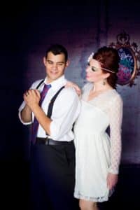 baltimore md graffiti warehouse wedding portraits punk rock wedding style (14)