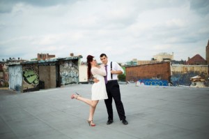 baltimore md graffiti warehouse wedding portraits punk rock wedding style (16)