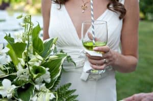 green nature inspired modern maryland wedding tent stones ferns (19)