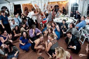 green nature inspired modern maryland wedding tent stones ferns (24)