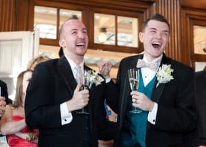 same sex maryland wedding offbeat orange teal pictures (22)