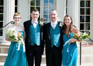 same sex maryland wedding offbeat orange teal pictures (7)