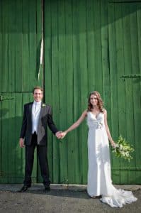green nature inspired modern maryland wedding tent stones ferns (1)