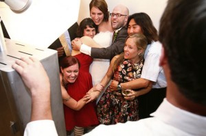 eclectic upcycled green maryland wedding DIY offbeat blog (31)