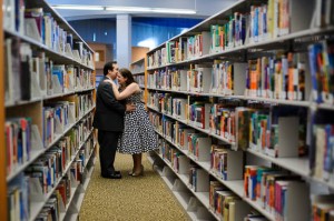 intimate & offbeat courthouse wedding in maryland bride polka dot dress (21)