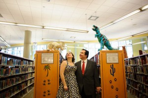 intimate & offbeat courthouse wedding in maryland bride polka dot dress (27)