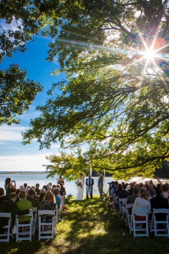 DIY yellow sunflowers offbeat outdoors maryland farm wedding