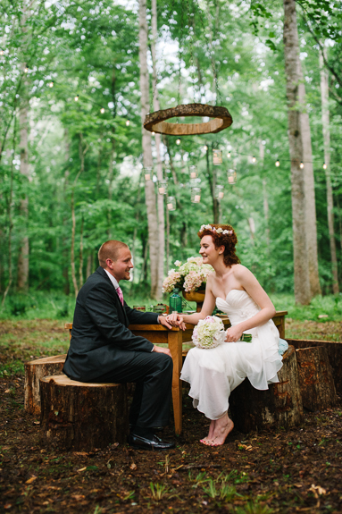 midsummers night dream outdoor woods inspired wedding