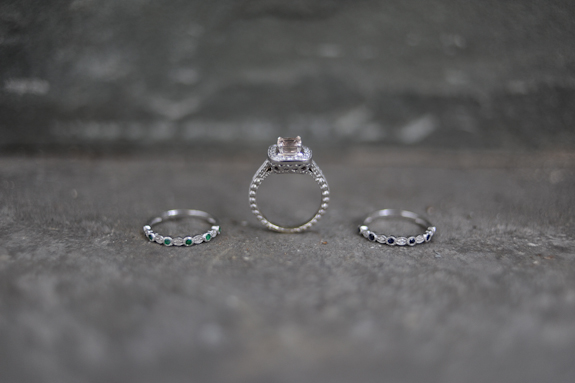 unique engagement ring colored gemstones