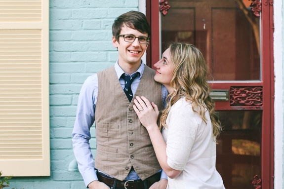 georgetown DC unique bookstore engagement pictures