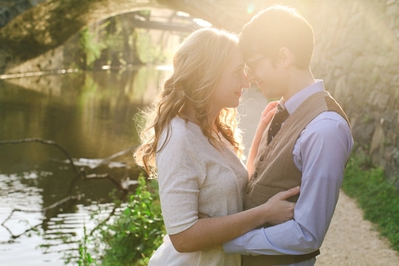 georgetown DC unique bookstore engagement pictures
