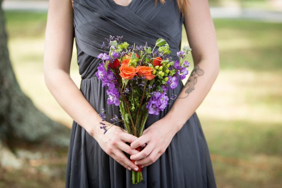 DIY wedding bouquet wildflowers