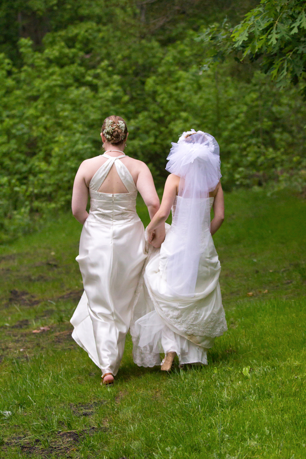 same sex LGBT backyard Virginia wedding