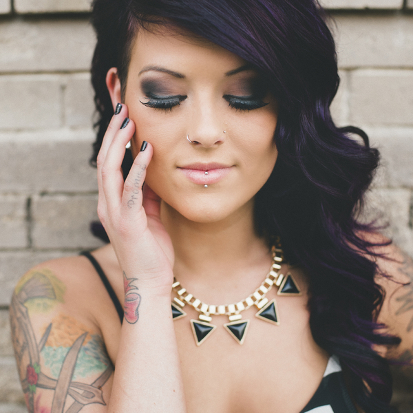 punk rock tattooed bride pictures edgy bride makeup