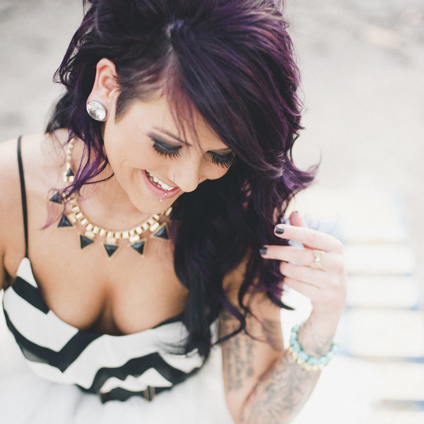 punk rock tattooed bride pictures