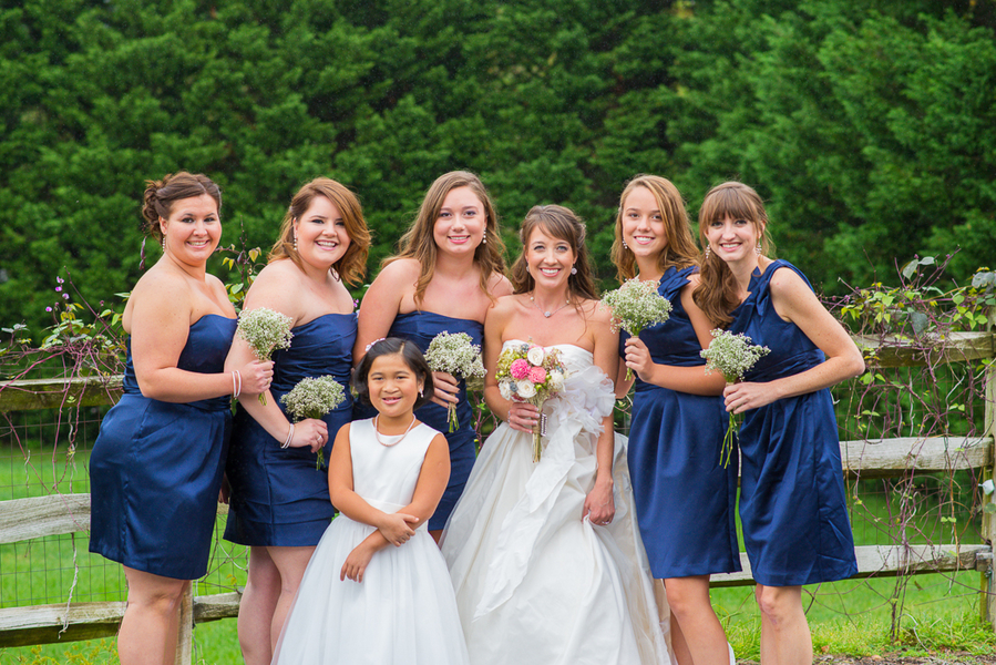 navy blue bridesmaids