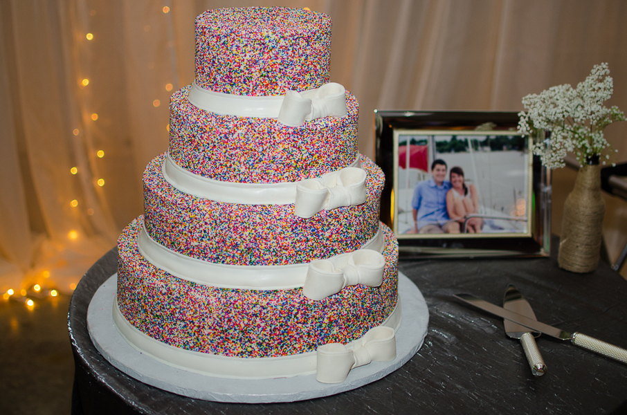 funfetti wedding cake