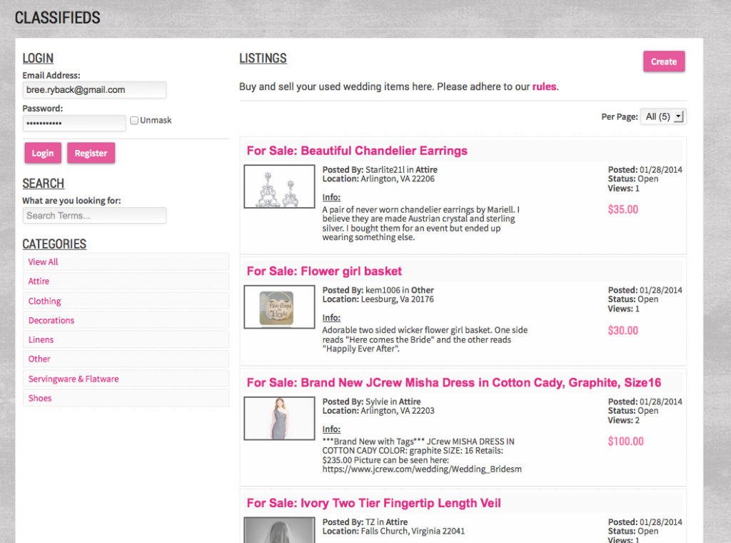 used dc wedding decorations for sale