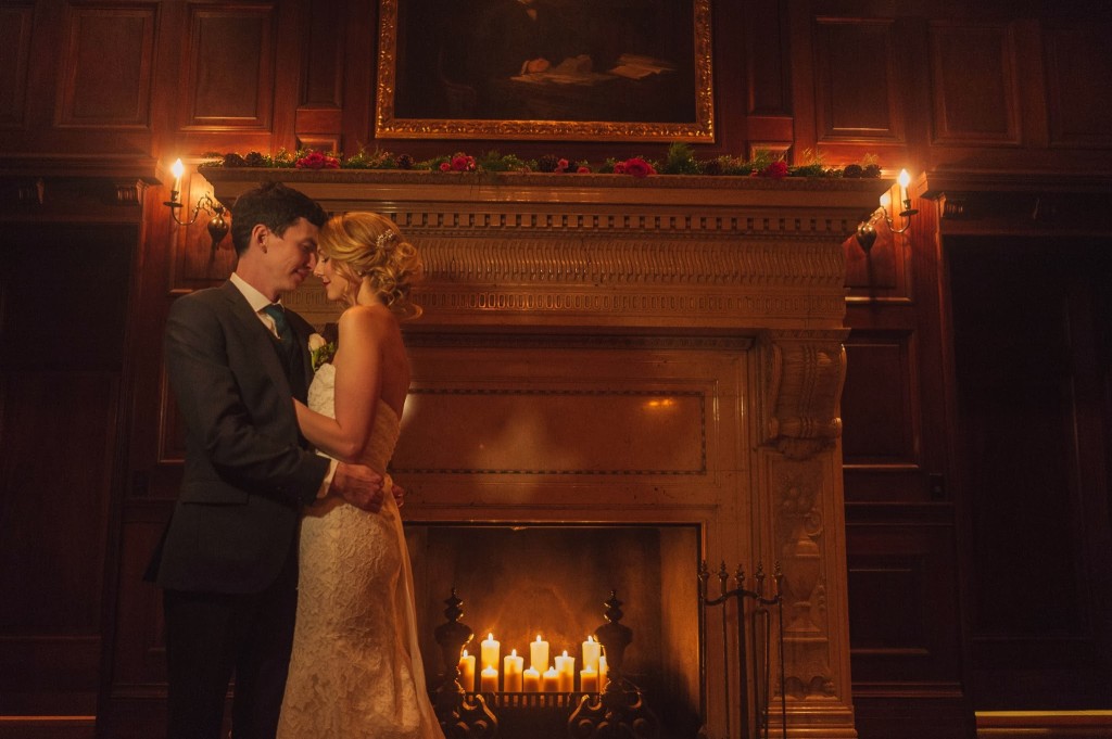 chic winter DC wedding carnegie library