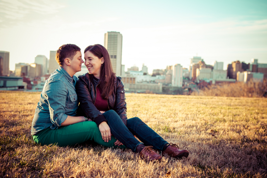 same sex libby hill park engagement pictures