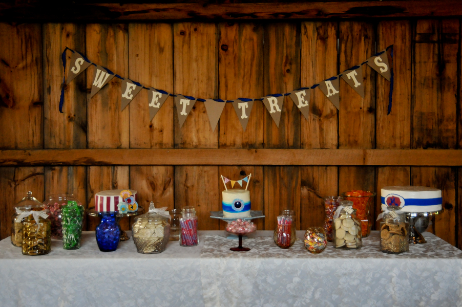 vintage carnival maryland wedding dessert table