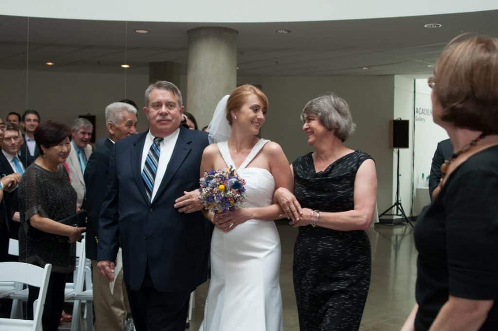 offbeat dc wedding ceremony katzen arts center