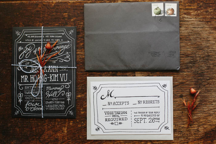 amazing whimsical handwritten wedding invite