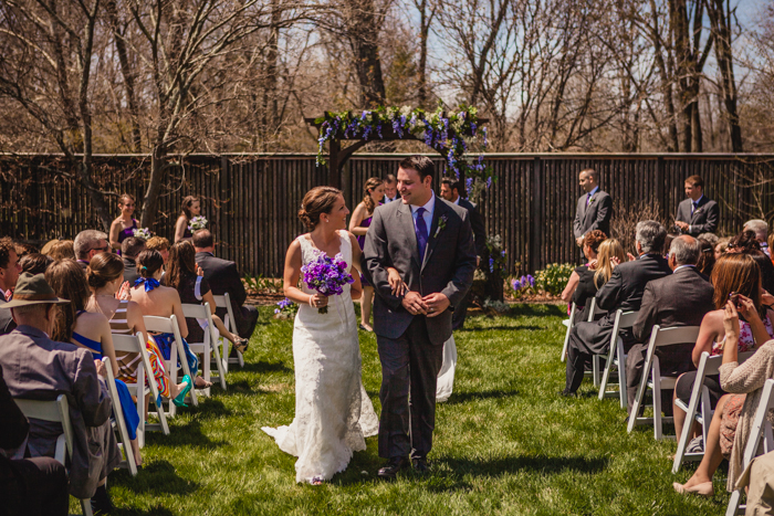 diy backyard wedding ceremony