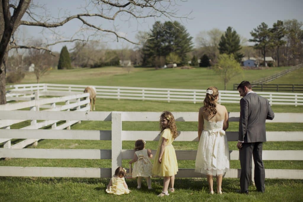 rustic Virginia farm wedding