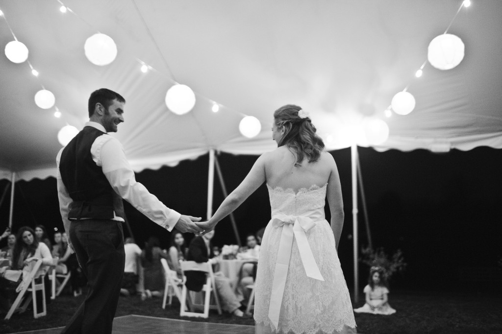 rustic casual backyard Virginia wedding