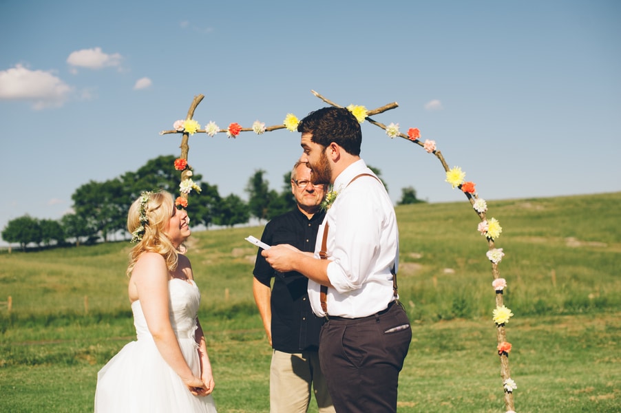 thrift store travel themed barn wedding virginia pictures (3)