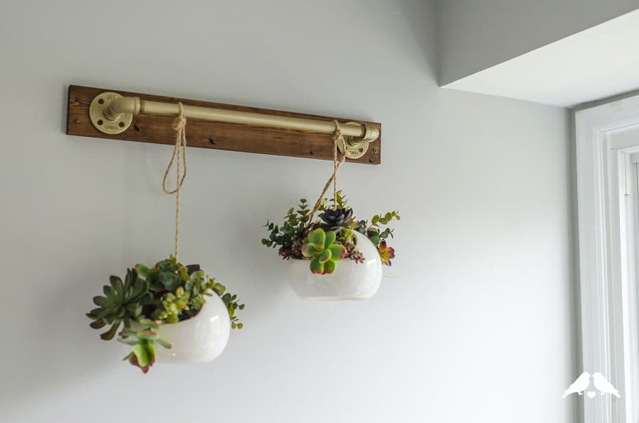 DIY Tutorial Indoor Plant Hanging Pipe Rail Capitol Romance