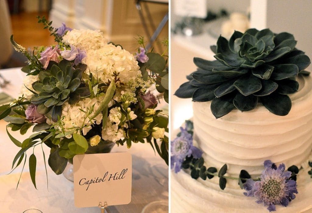 lavender and succulent late winter DC wedding Carnegie Science Institute (16)