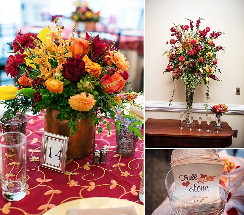 multicultural indian american virginia winery wedding fall themed winery at fine creek (11)