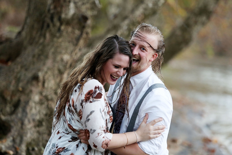 Charlottesville, VA - 11/03/15 Elisabeth and Chet engagement photo session at Downtown Mall and Darden Towe Park. Credit: Amanda Maglione www.amandamaglione.com