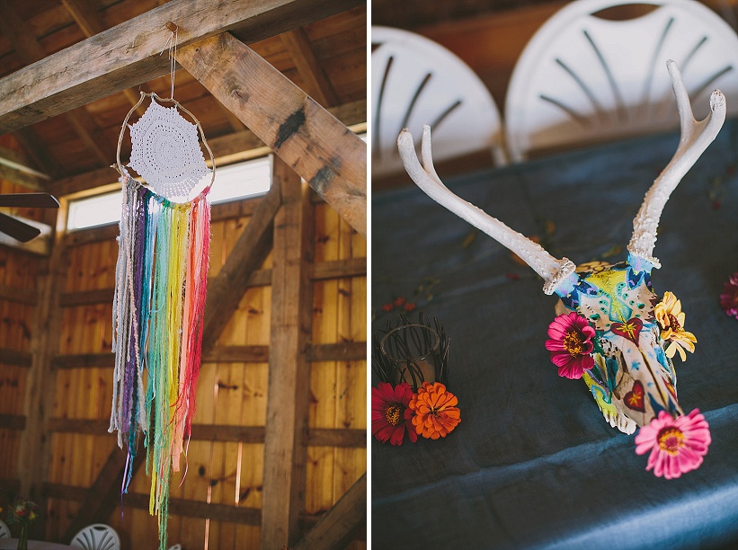 festival themed DIY rainbox colorful west virginia wedding (10)