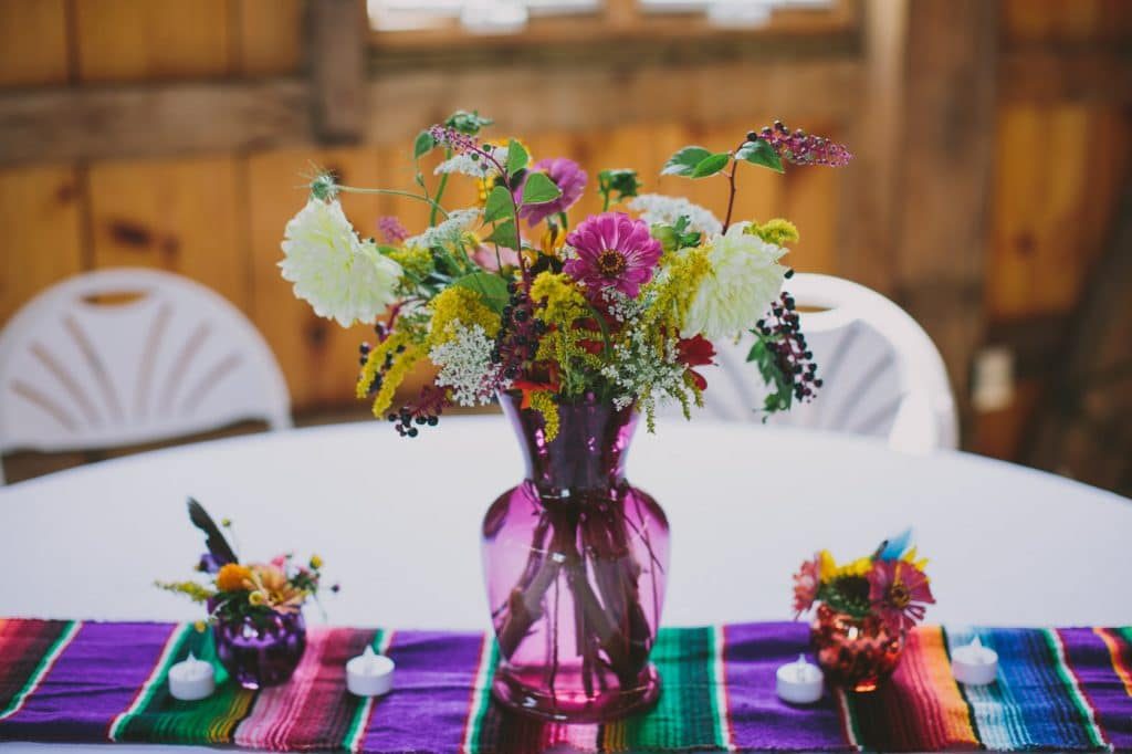 festival themed DIY rainbox colorful west virginia wedding (21)