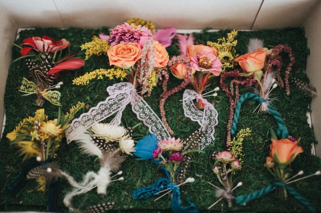 festival themed DIY rainbox colorful west virginia wedding (26)