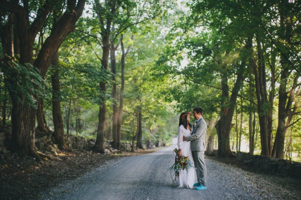 festival themed DIY rainbox colorful west virginia wedding (31)