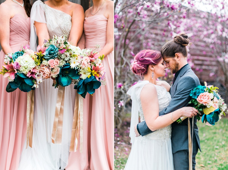 teal purple light pink wedding inspiration details pictures2