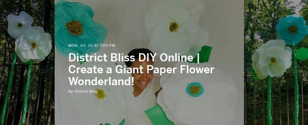 DIY Online Workshop Paper Flowers